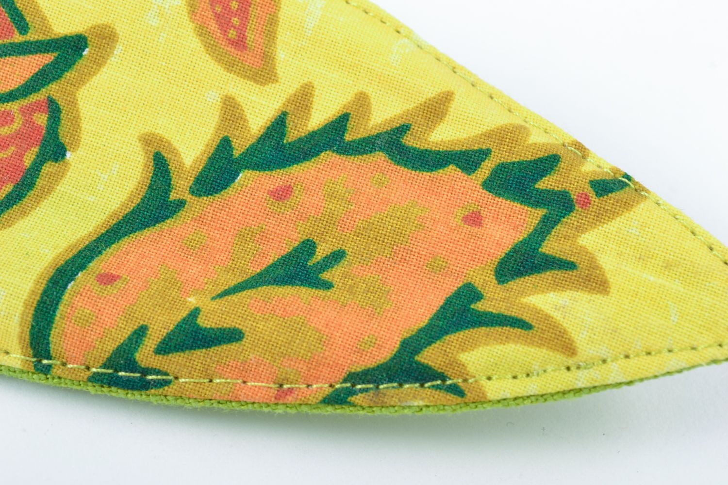 Petite fleur décorative en tissu tulipe jaune peluche originale faite main photo 2
