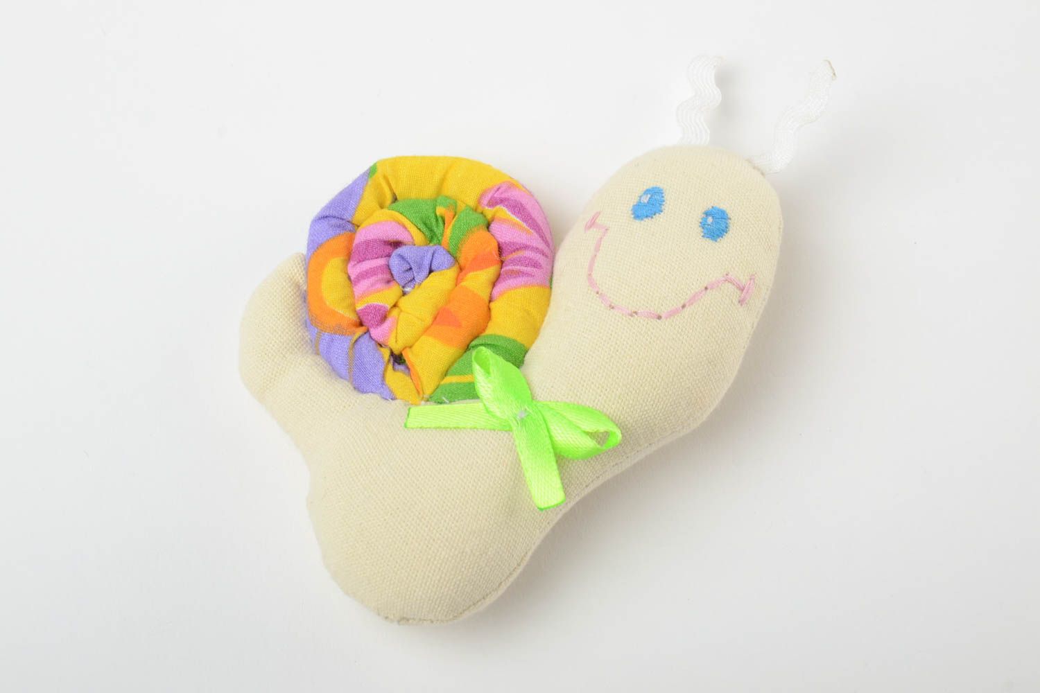 Juguete de peluche hecho a mano caracol muñeco de tela para niños decorativo  foto 2