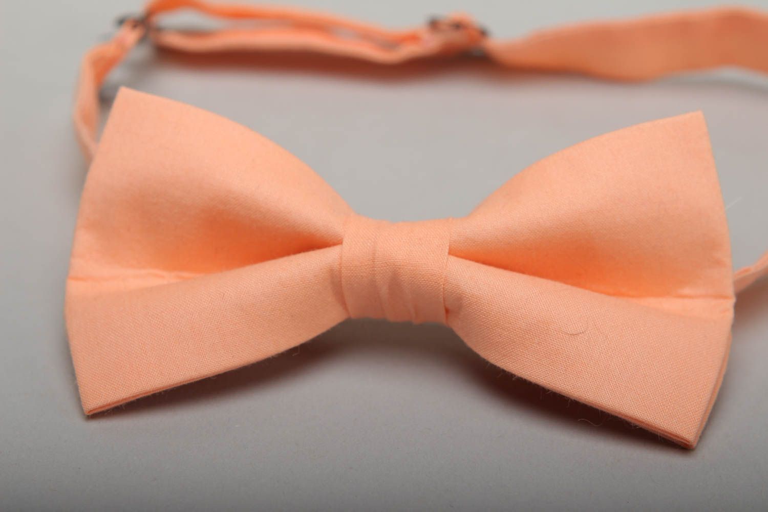 Beautiful peach bow tie for shirt photo 2