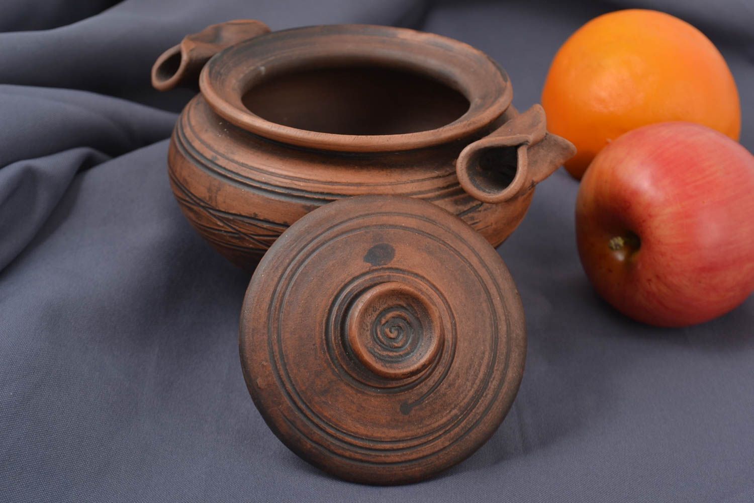 Handmade Keramik Geschirr Ton Topf Küchen Geschirr Geschenk Ideen 500 ml schön foto 1