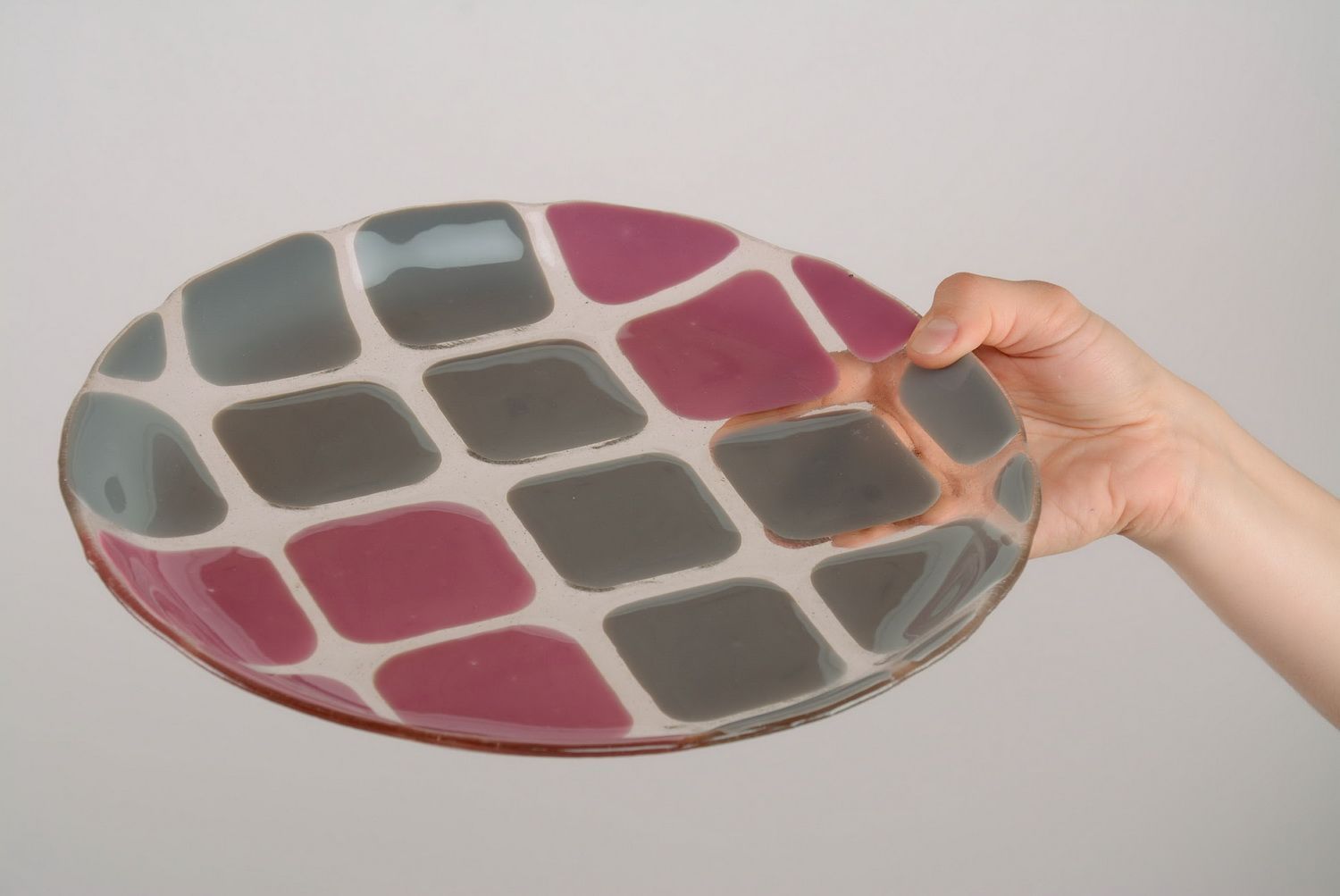 Стеклянная тарелка Слайд фото 1
