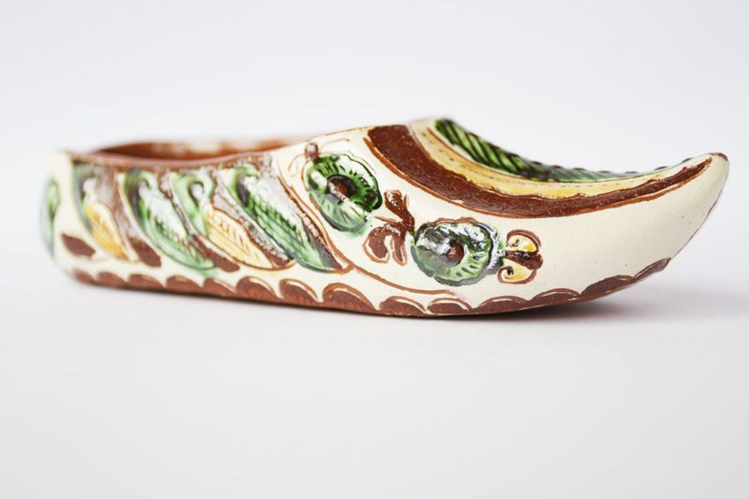 Portacenere di ceramica fatta a mano Portacenere a forma della scarpetta  foto 1