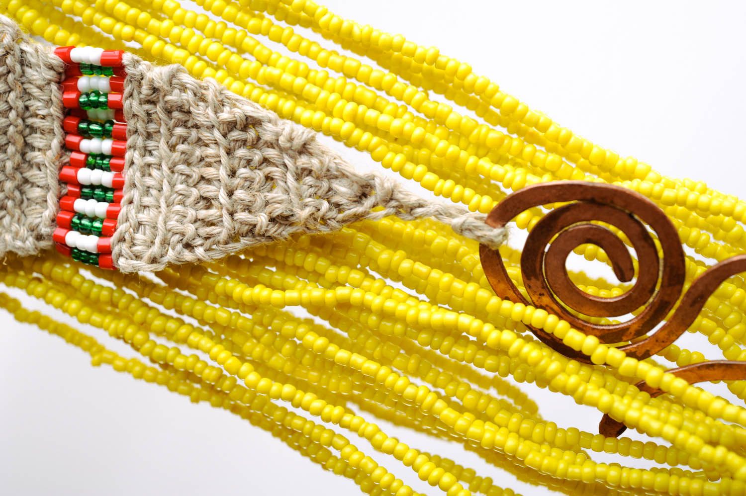 Mehrreihige Halskette im ethnischen Stil foto 2