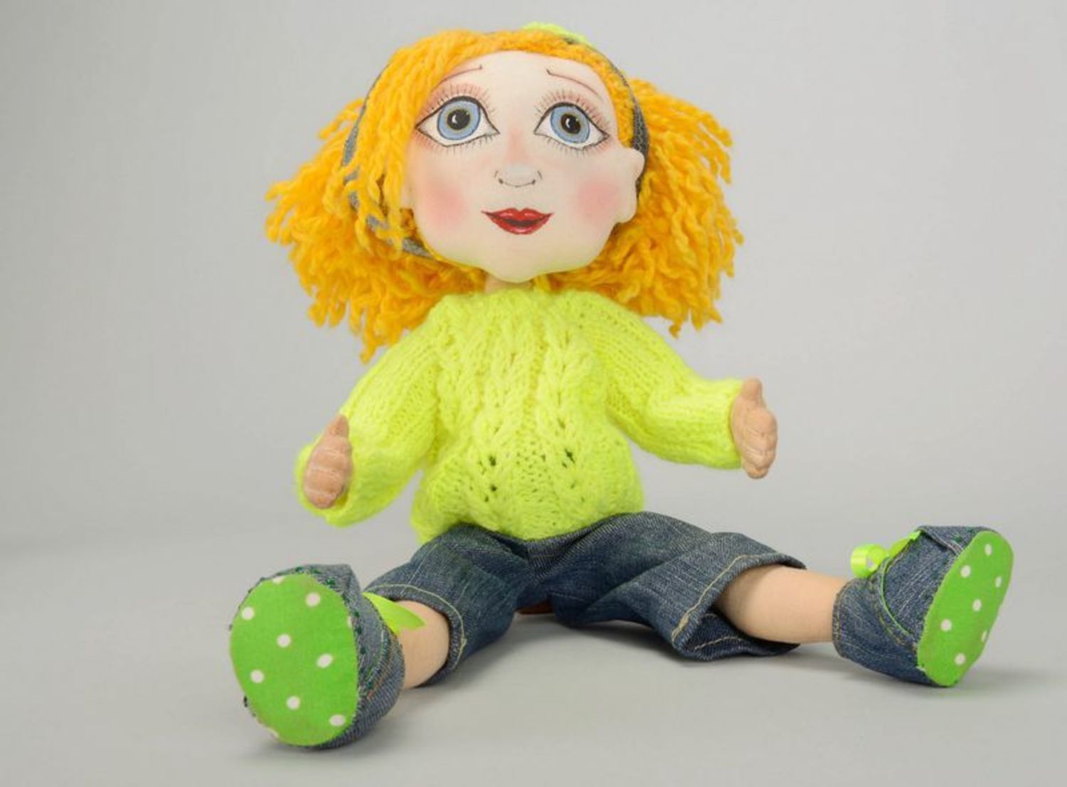 Bambola di peluche Giocattolo morbido fatto a mano Giocattoli per bambini foto 3