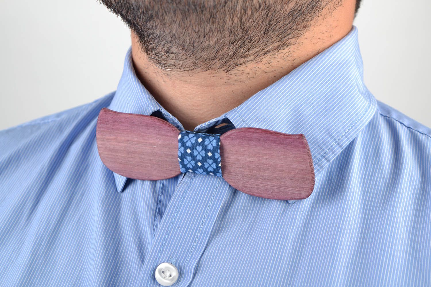 Bow tie made of amaranth photo 4