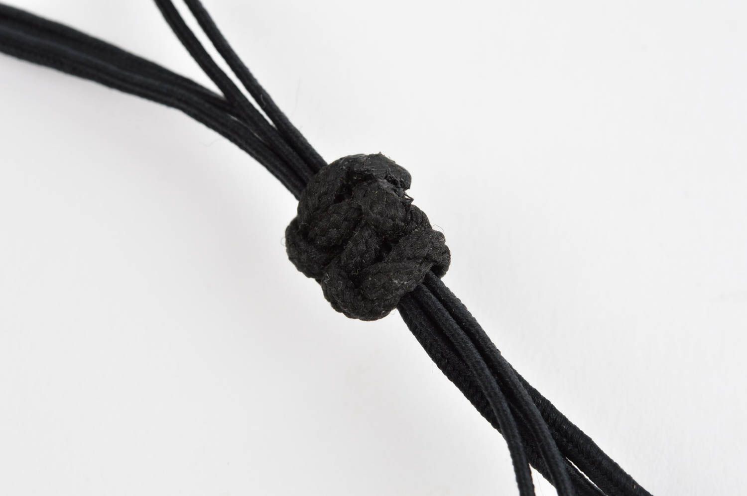 Handmade Leder Schmuck Leder Halskette Modeschmuck Collier stilvoll schwarz foto 4