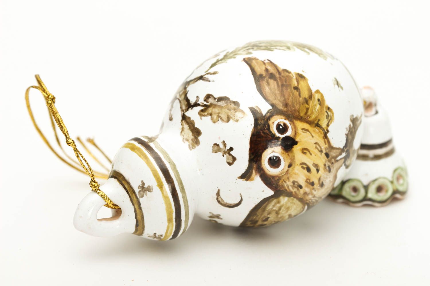 Игрушка из глины ручной работы глиняная игрушка украшение для дома авторское фото 2
