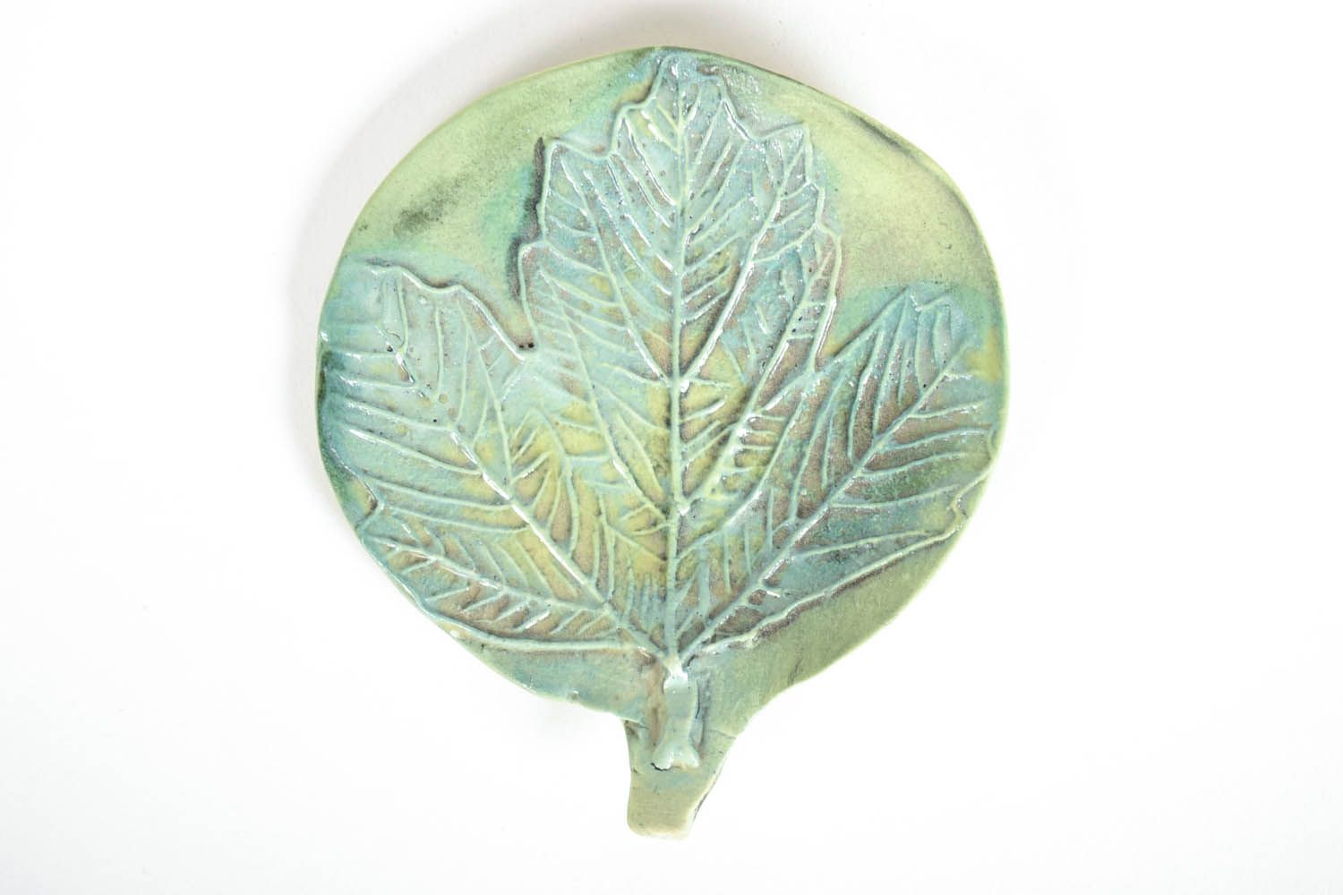 Ceramic leaf-shaped holder photo 5