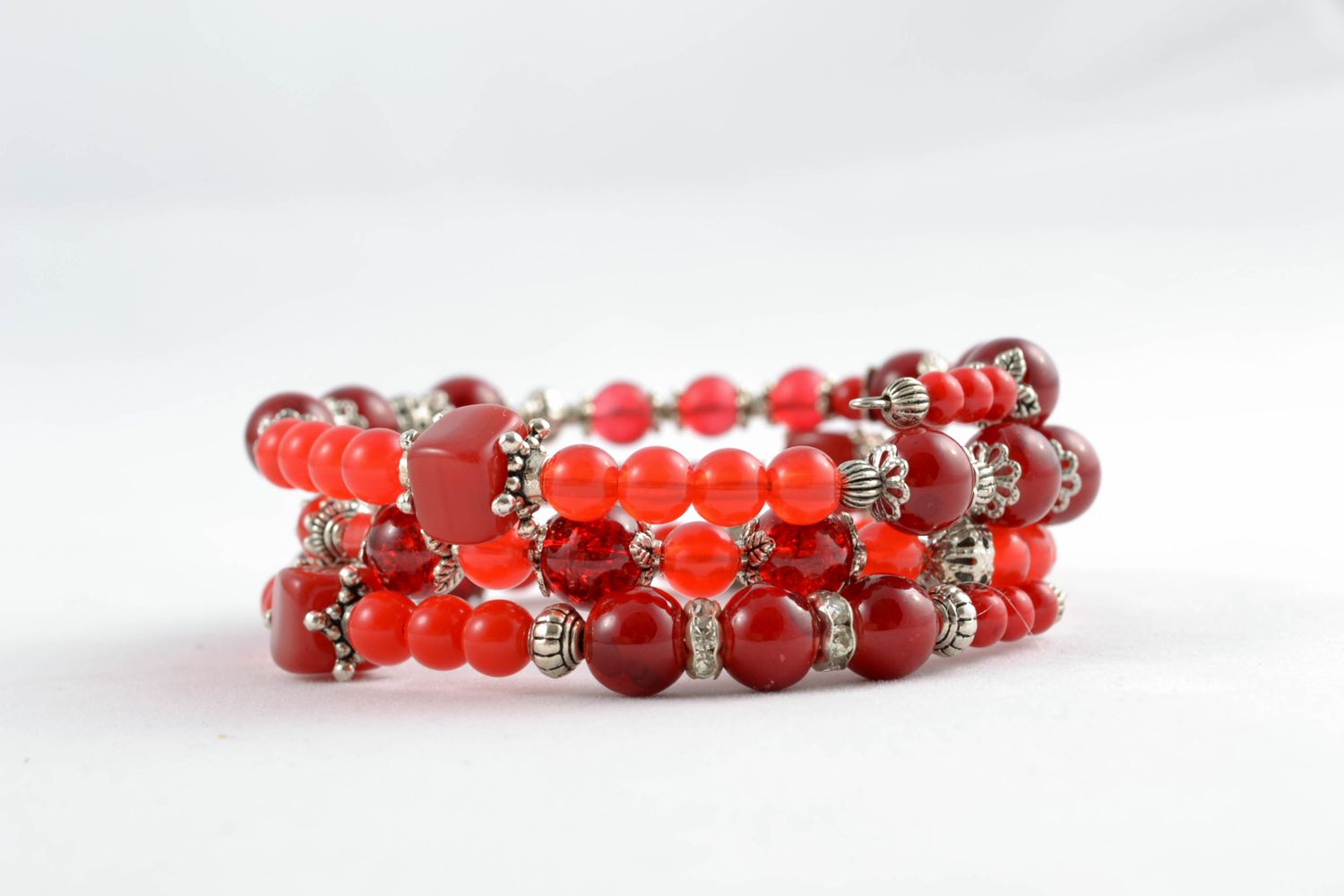 Multirow woven bead bracelet photo 4