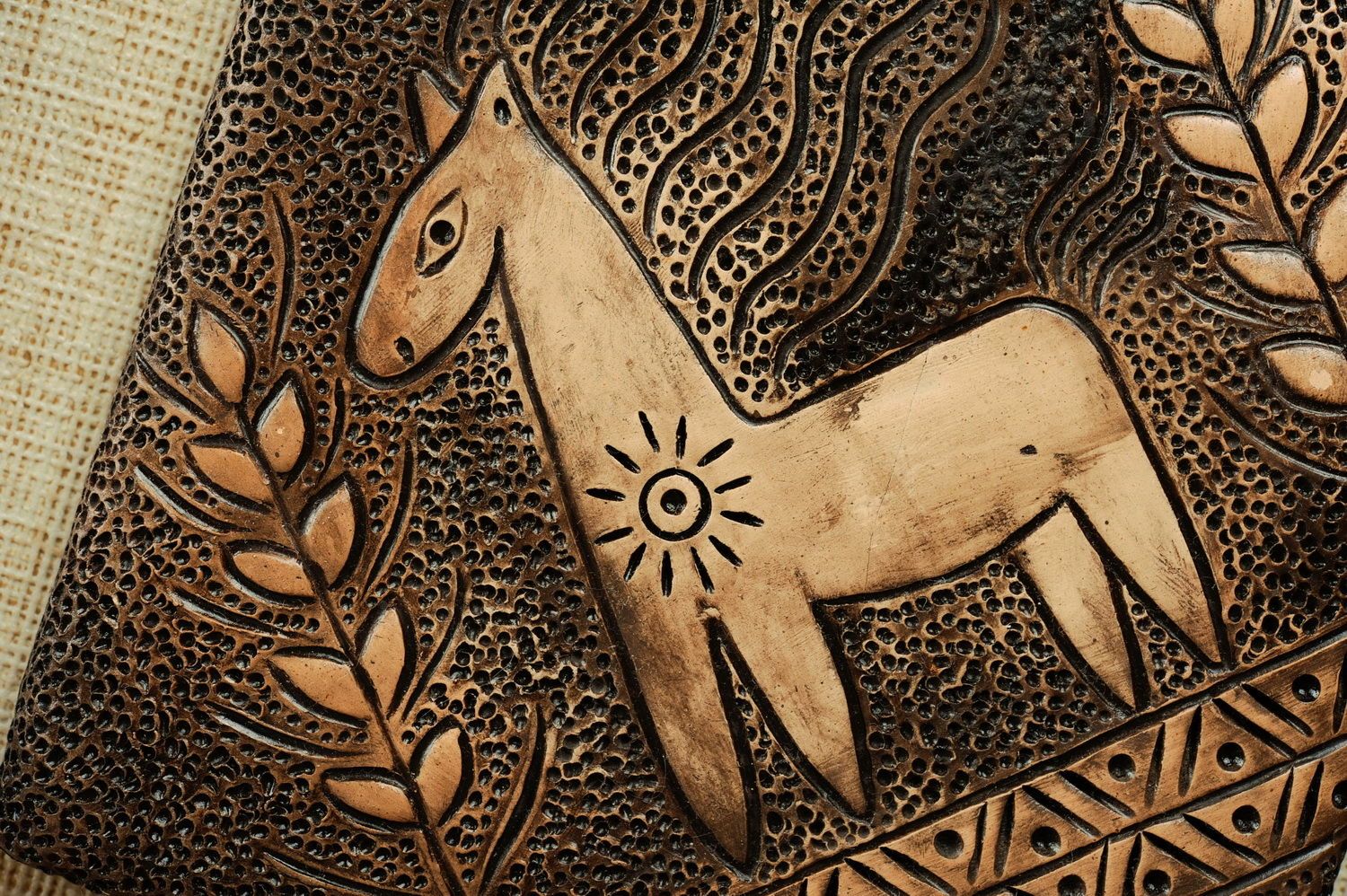 Keramik Wandbild Tropfen der Sonne foto 3