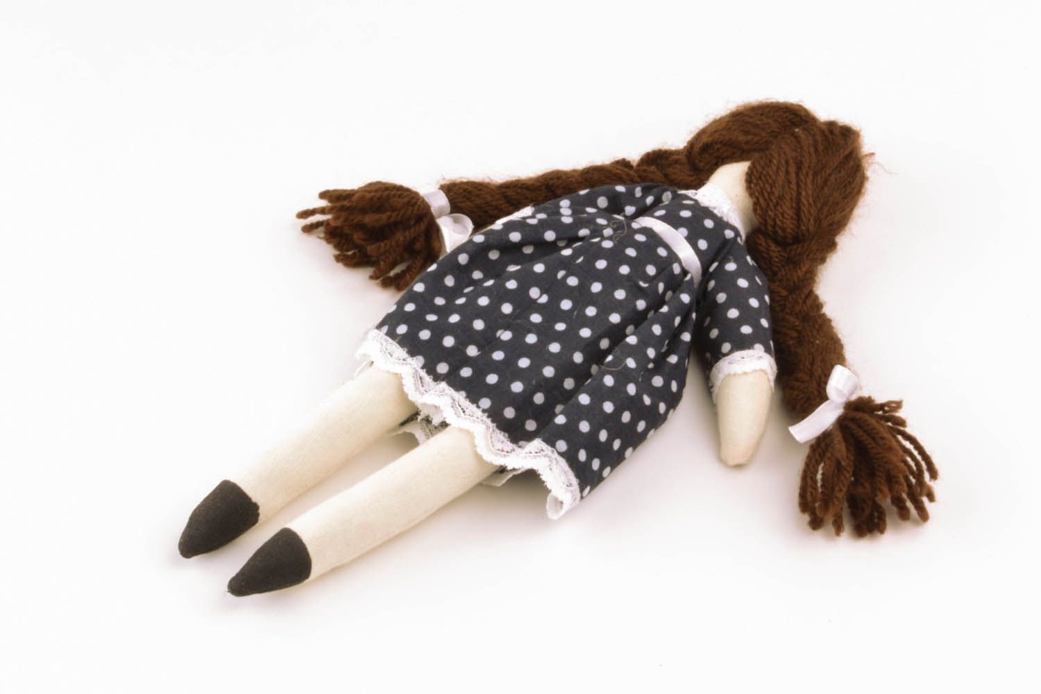 Stoff-Puppe mit langen Haaren foto 4