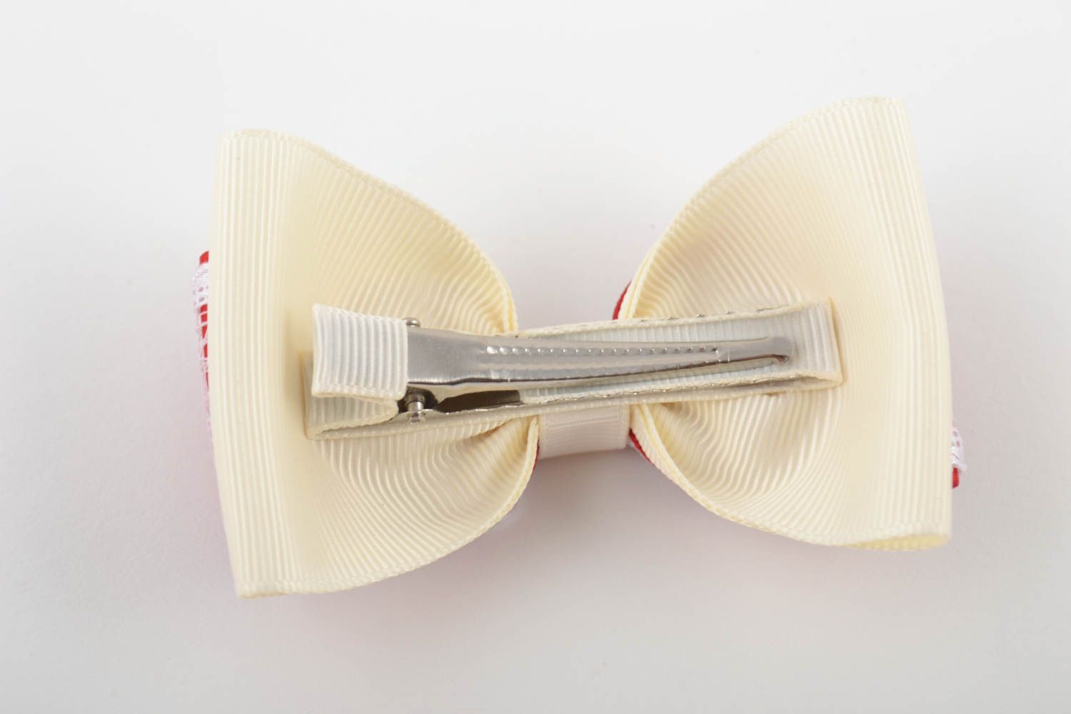 Handmade barrette ribbon hair clip designer hair accessories present for girl photo 2