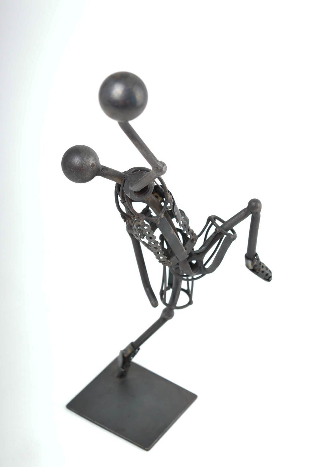Figurine métal faite main Statuette design joueur de basket-ball Cadeau insolite photo 2