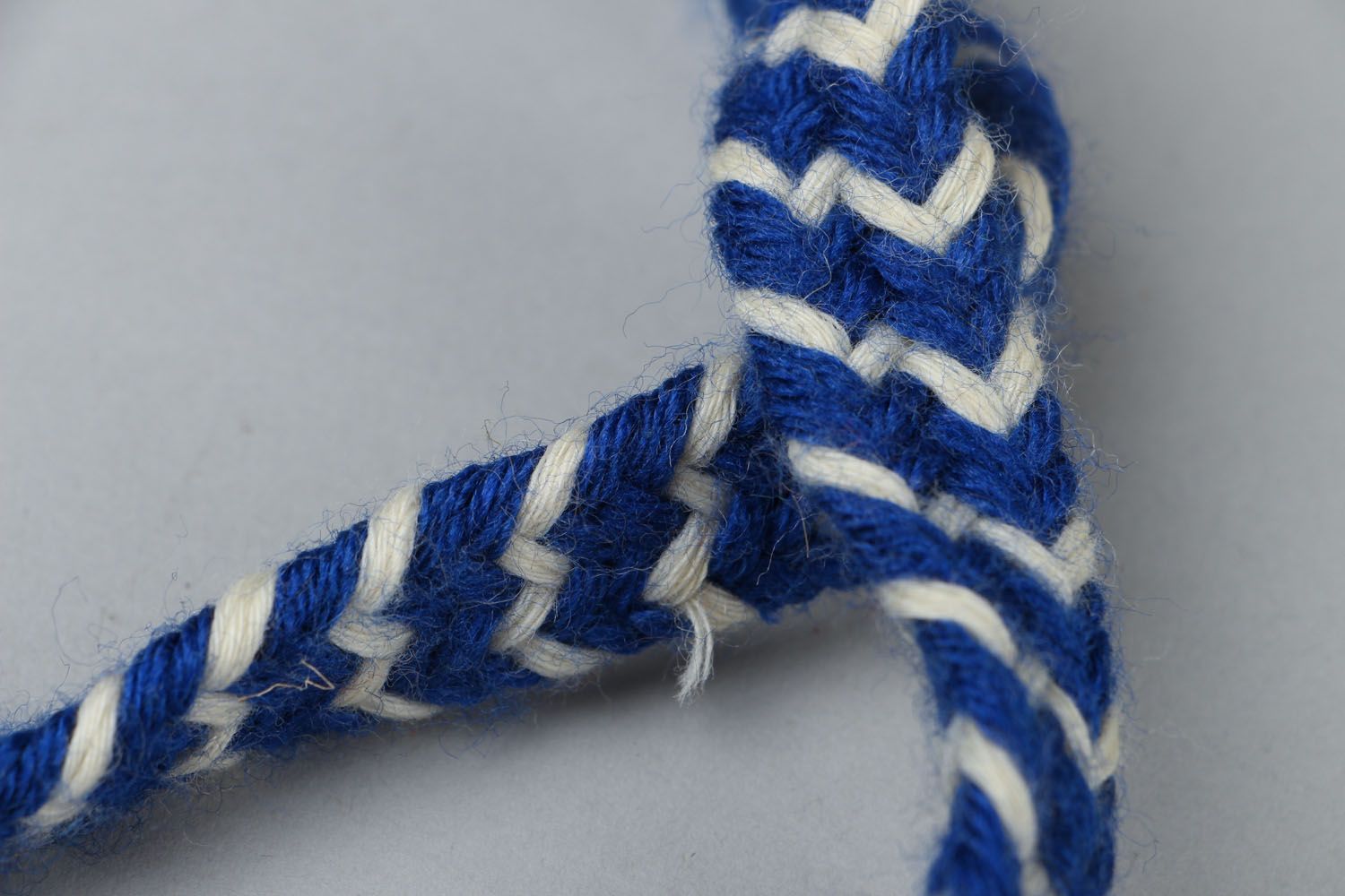 Cinturón tejido de lana foto 2