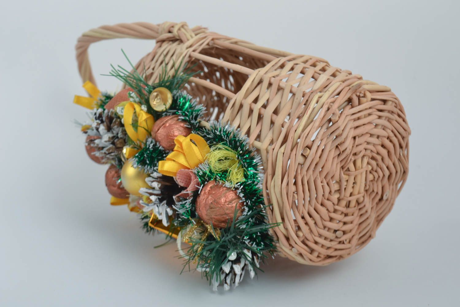 Unusual handmade woven basket designer Easter basket ideas gift ideas photo 3