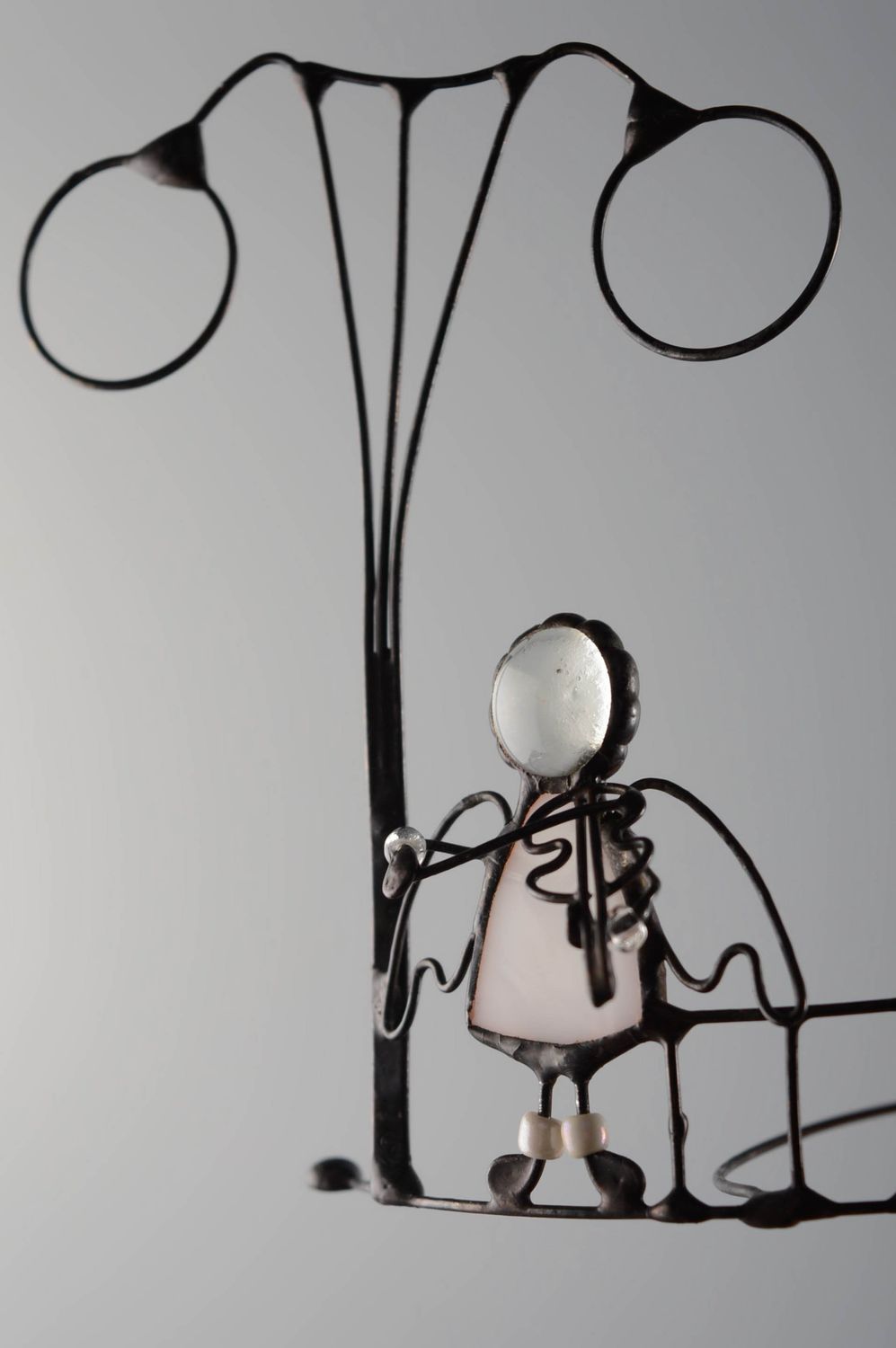 Figura de vitral Ángel con violín foto 4