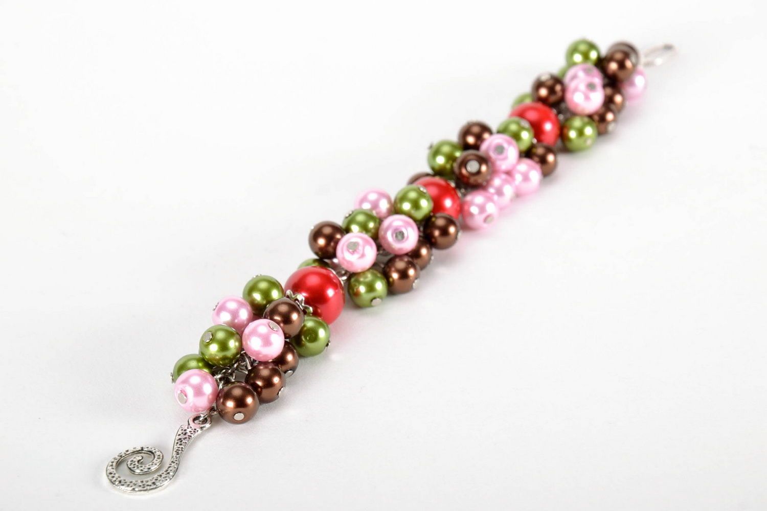 Bracelet fait main en perles multicolores photo 4