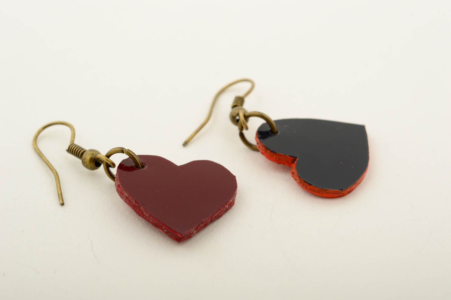 Handmade jewelry leather earrings designer earrings fashion accessories photo 3