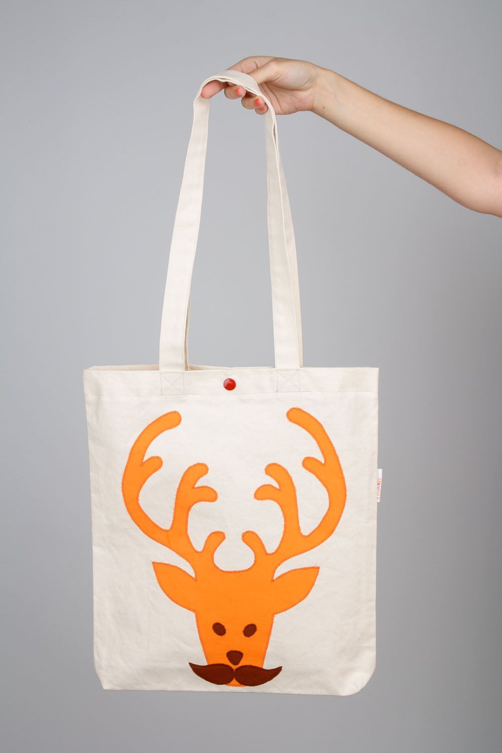 Fabric bag Moustached Deer photo 3