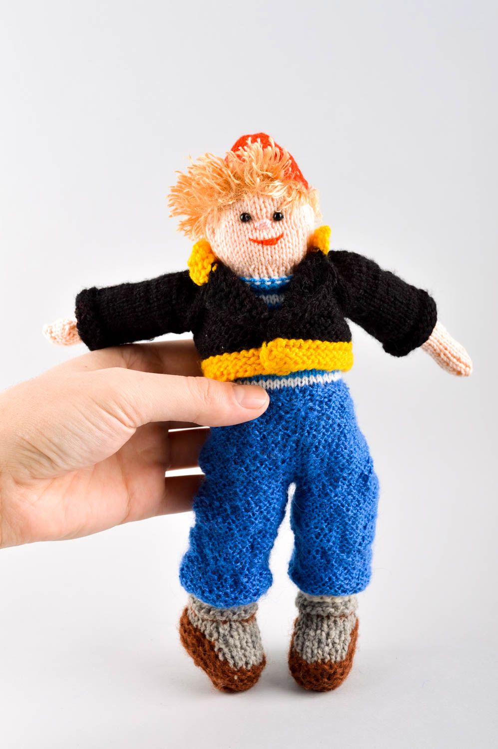 Jouet tricoté Peluche faite main Cadeau enfant design unique formidable photo 5