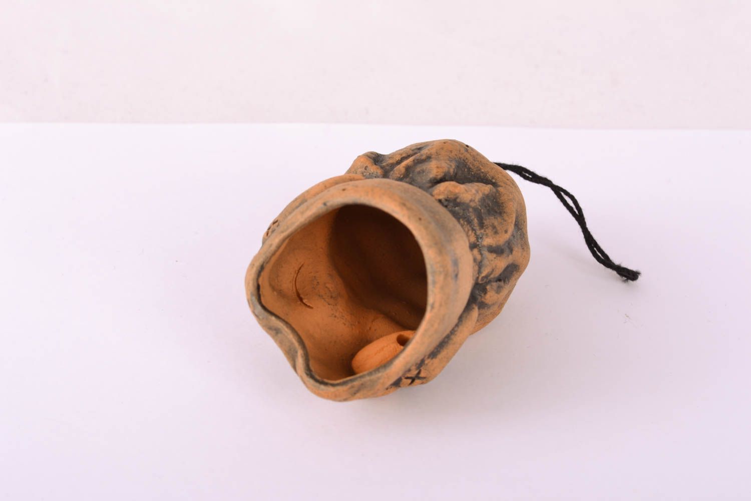Handmade clay bell photo 3