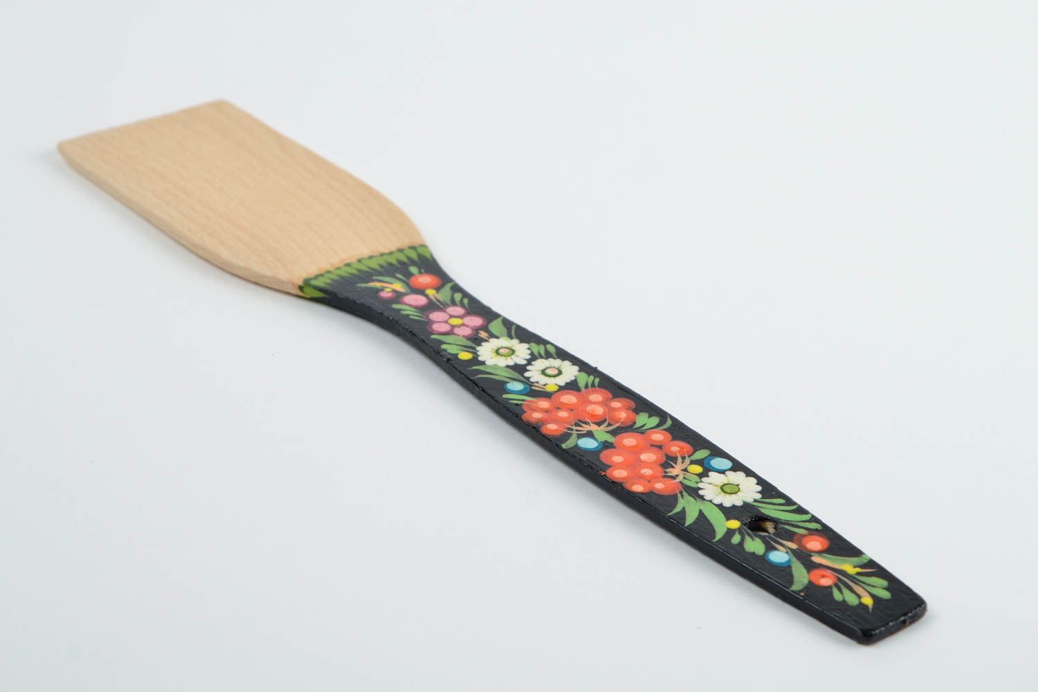 Stylish wooden spatula interesting home decor beautiful handmade accessories photo 4