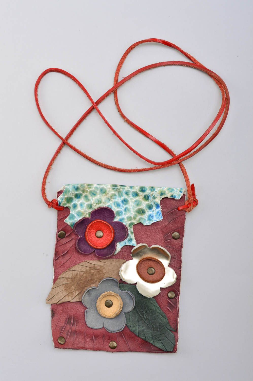 Handmade Handy Tasche individuelle Handyhülle Cover für Handy aus Leder foto 2