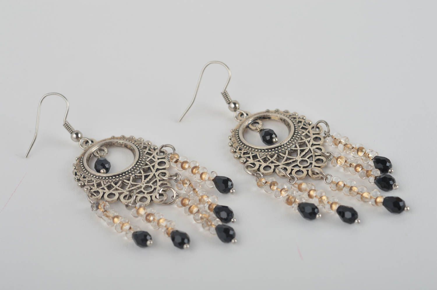 Designer beaded earrings handmade beautiful earrings cute stylish jewelry photo 2