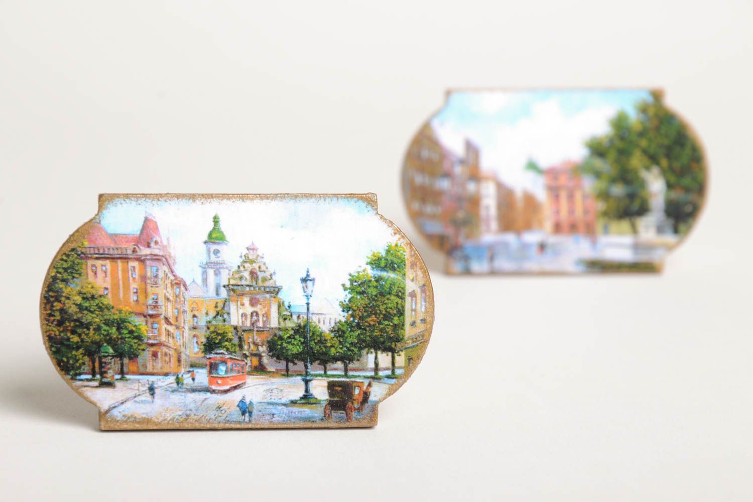 Beautiful souvenir magnets unusual handmade accessories decorative present photo 2