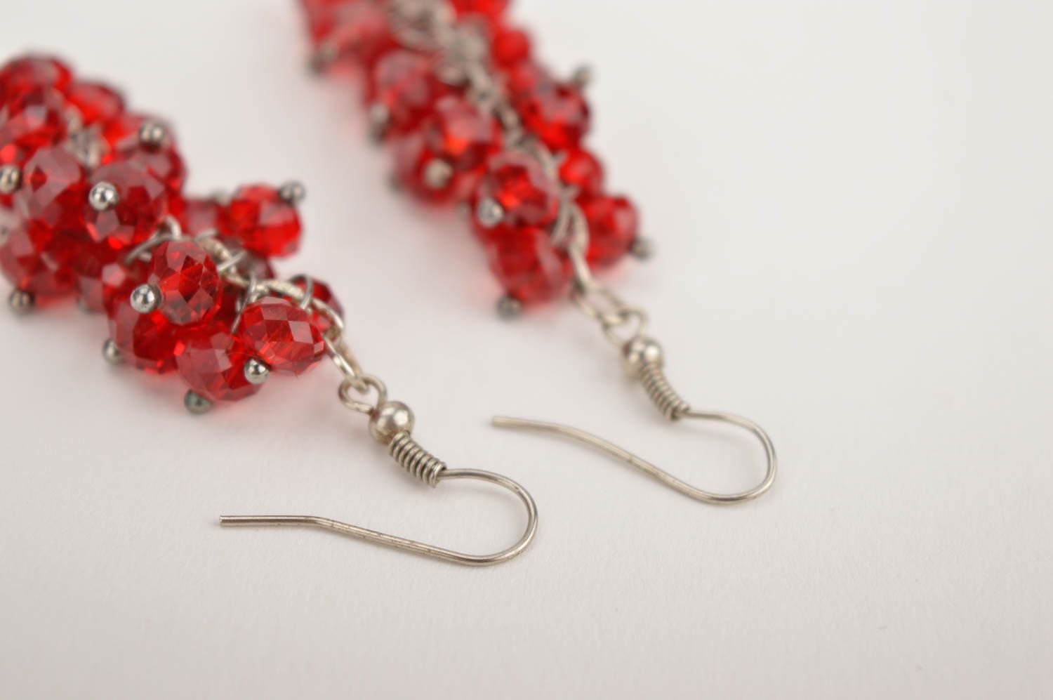 Beautiful handmade beaded earrings glass bead earrings fashion accessories photo 5