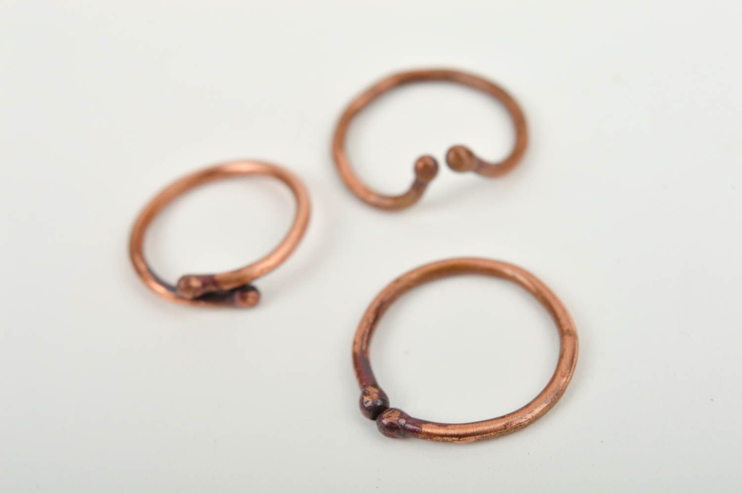Bagues cuivre Bijoux faits main métal design simple original Accessoires femme photo 4