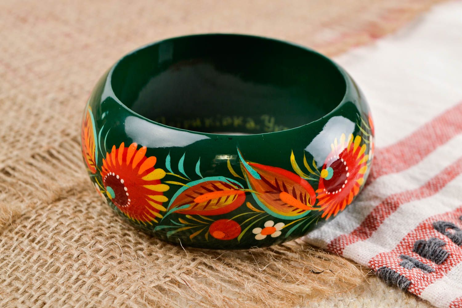 Handgemachtes Damen Armband Schmuck für Frauen Geschenk für Frauen grün ethnisch foto 2