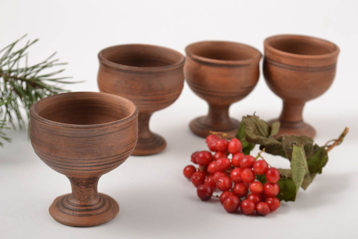 Vasos de chupito cerámicos artesanales vajilla moderna regalo original  foto 1