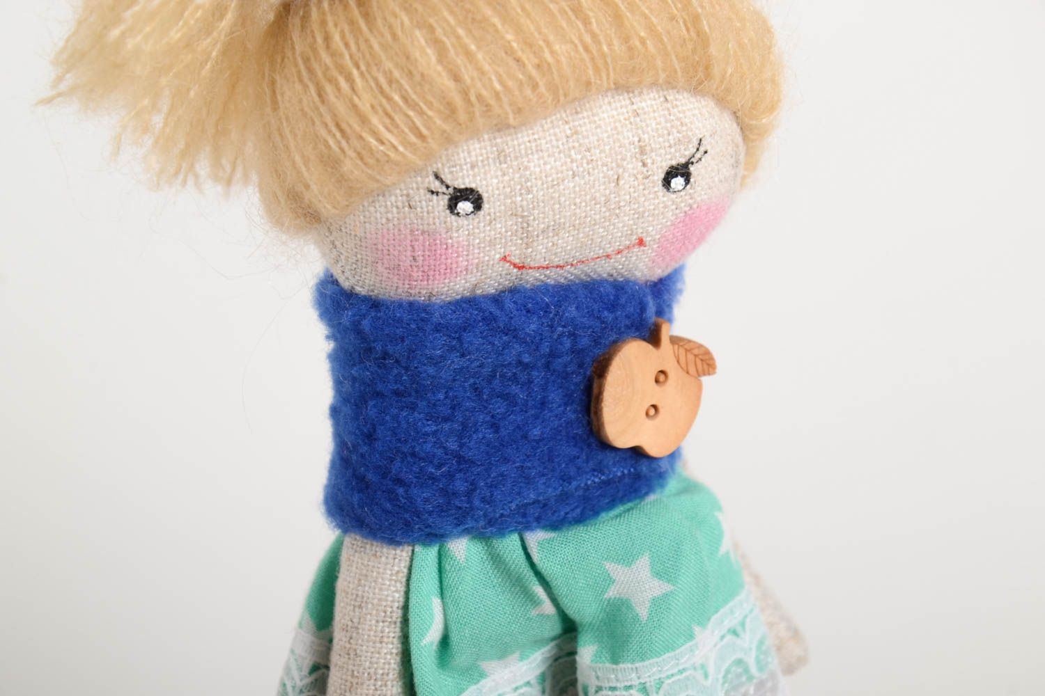 Кукла ручной работы кукла из ткани авторская кукла красивая для детей и дома фото 5