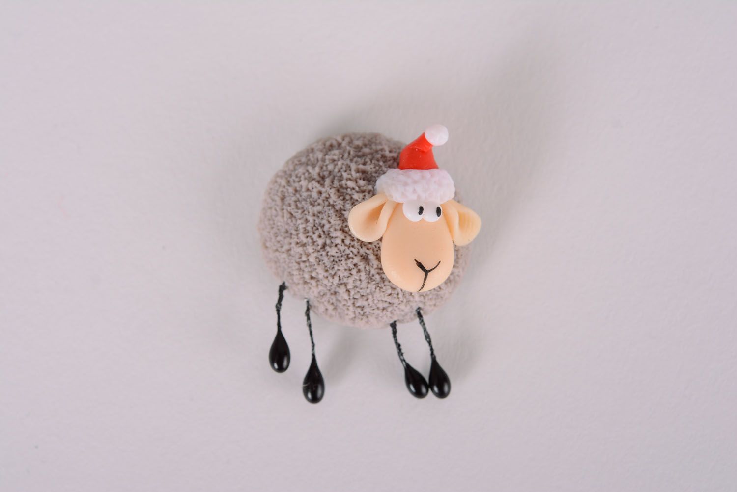 Magnete fatto a mano calamita sul frigorifero regalo  forma di pecorella natale foto 1