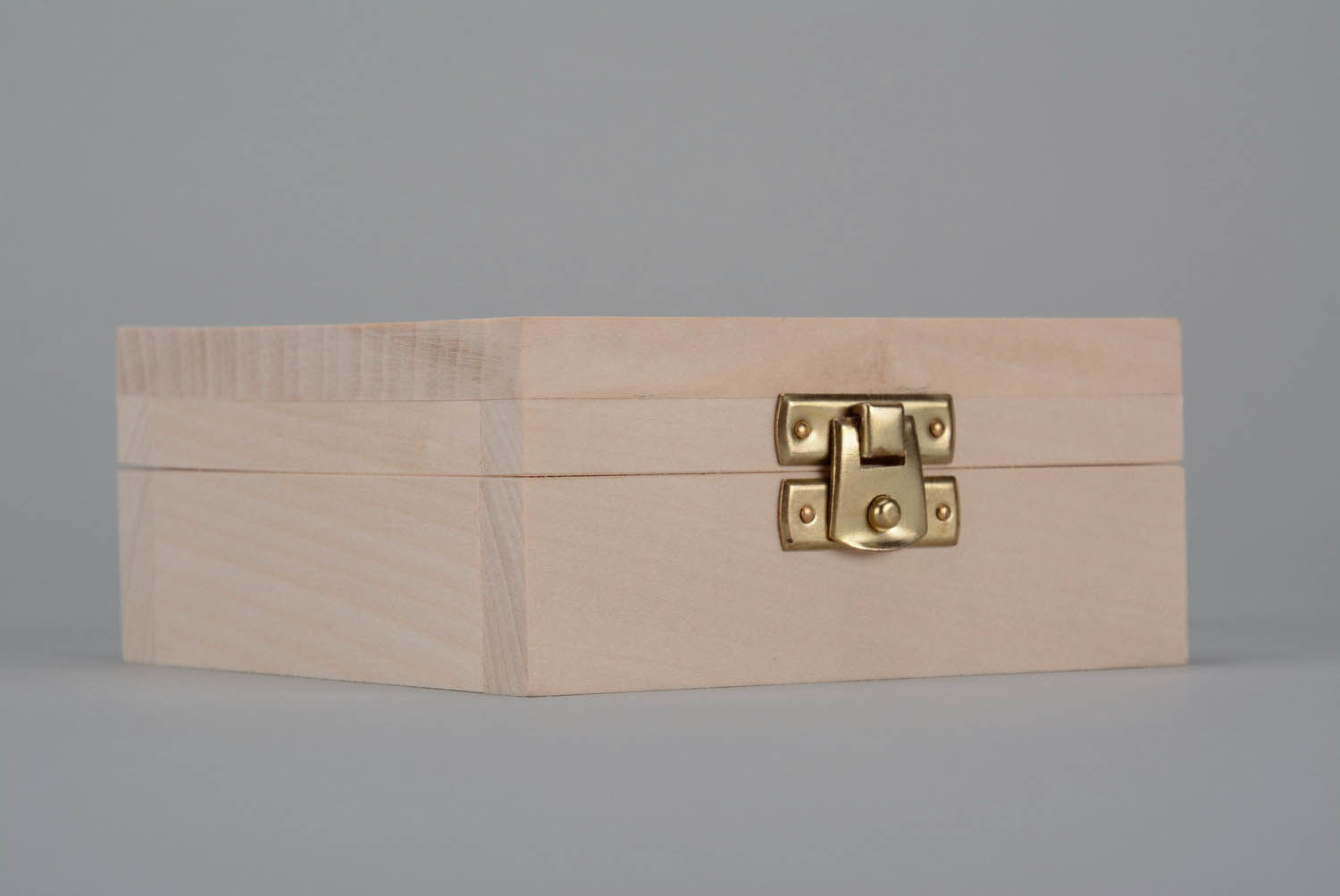 Holzschatulle für Decoupage mit innerer Samtausstattung foto 2