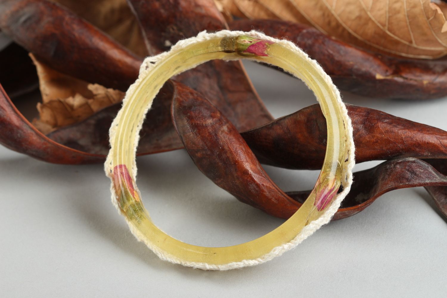 Bracciale di resina epossidica fatto a mano braccialetto originale da polso foto 2