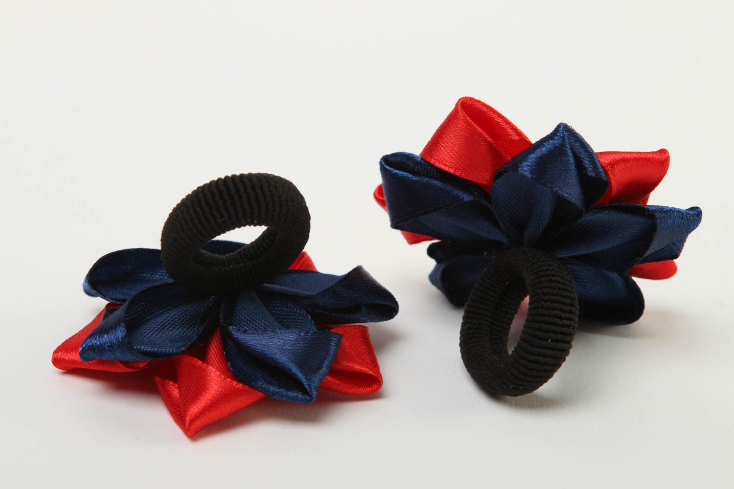 Handmade Haargummi Set Accessoires für Haare Blumen Haargummis Haarschmuck Set foto 4