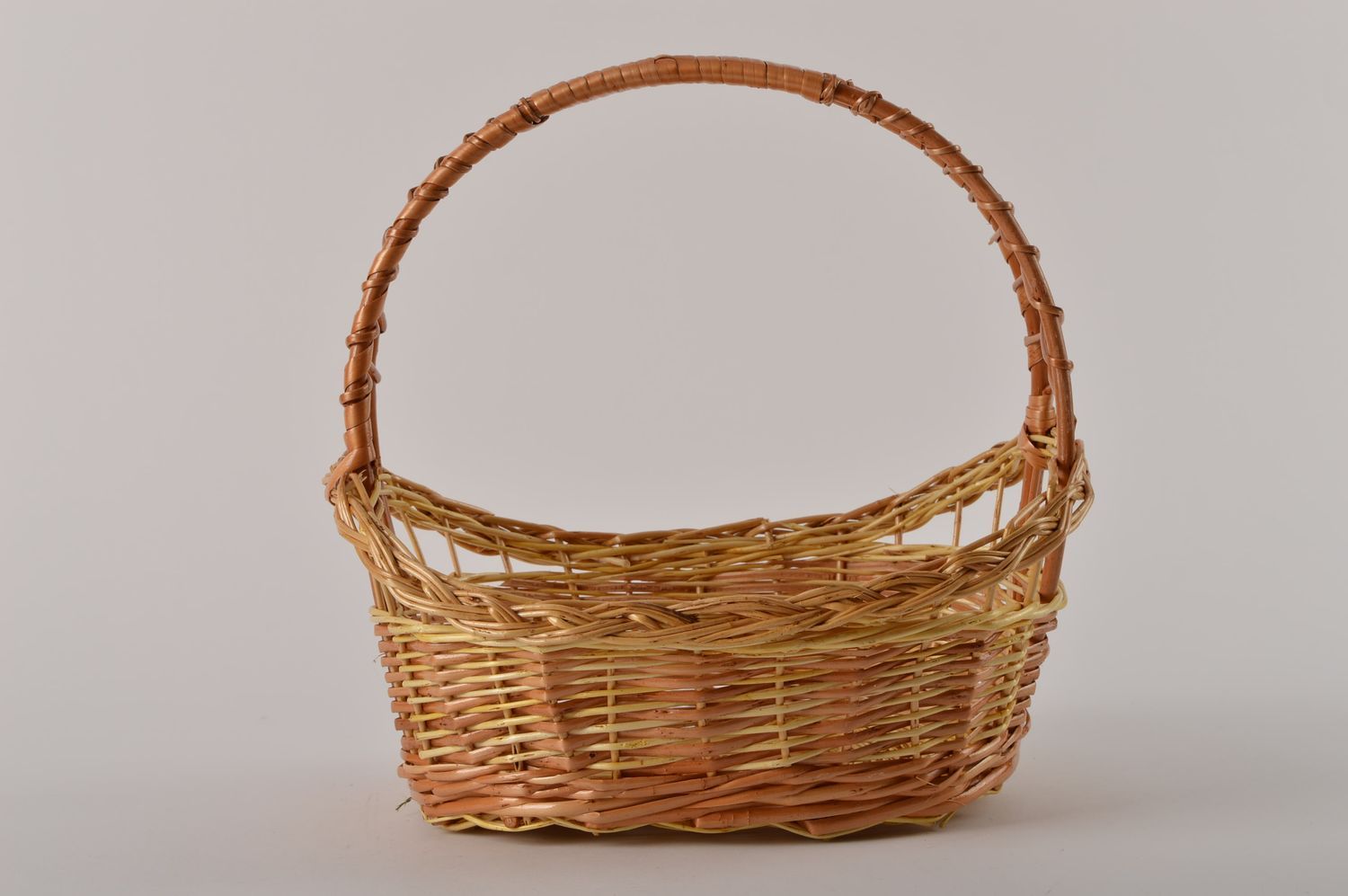 Handmade interior woven basket stylish basket for home cute present ideas photo 2