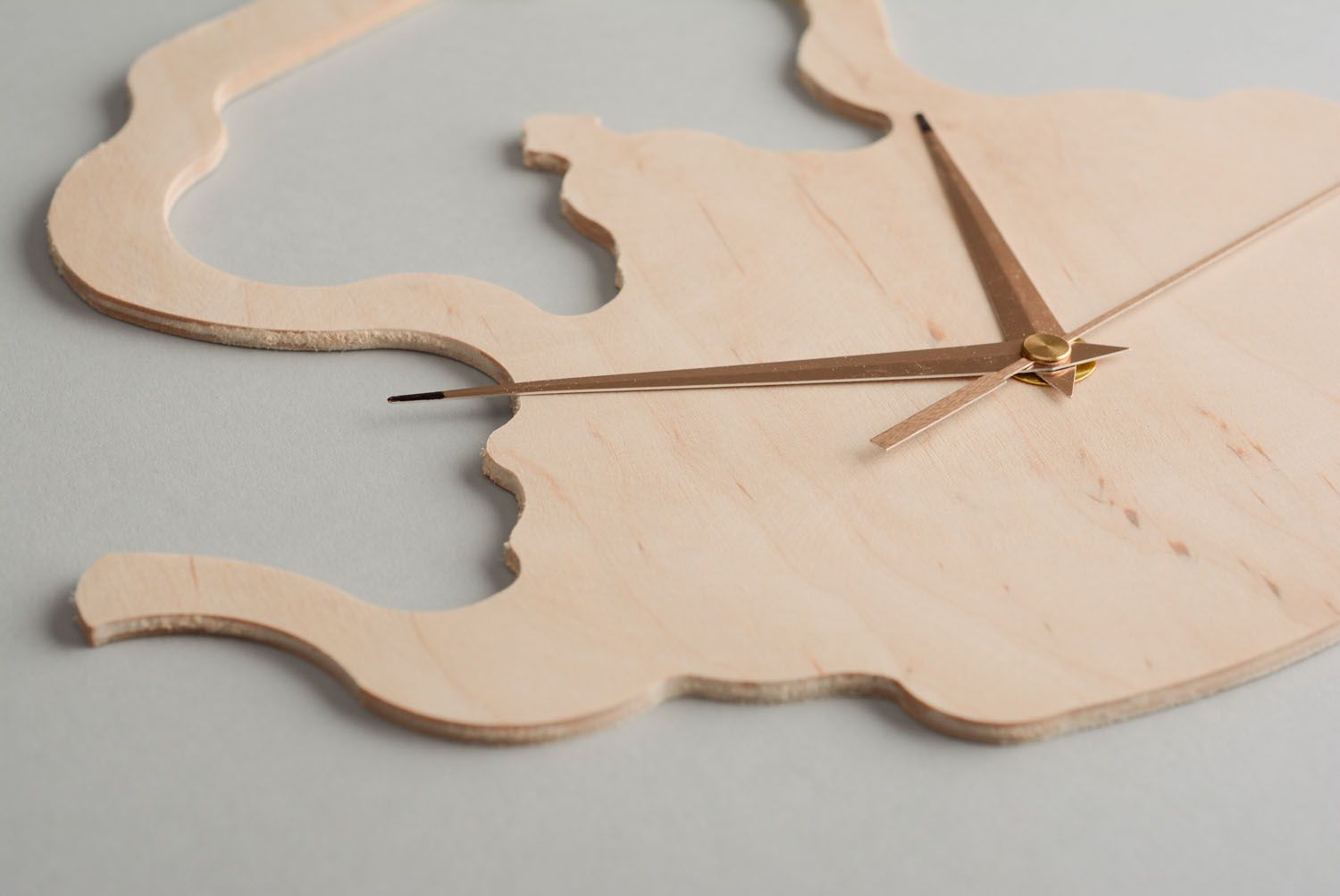 Base de madera para decoupage en forma de reloj de pared foto 4