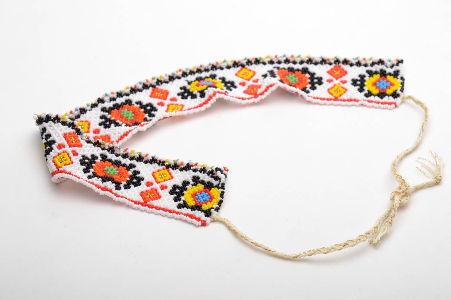 Beaded necklace in traditional Ukrainian style photo 5
