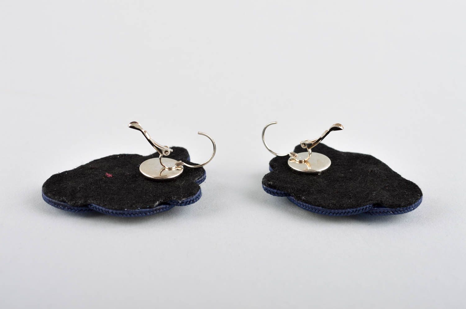 Unusual handmade soutache earrings textile earrings cool jewelry designs photo 5