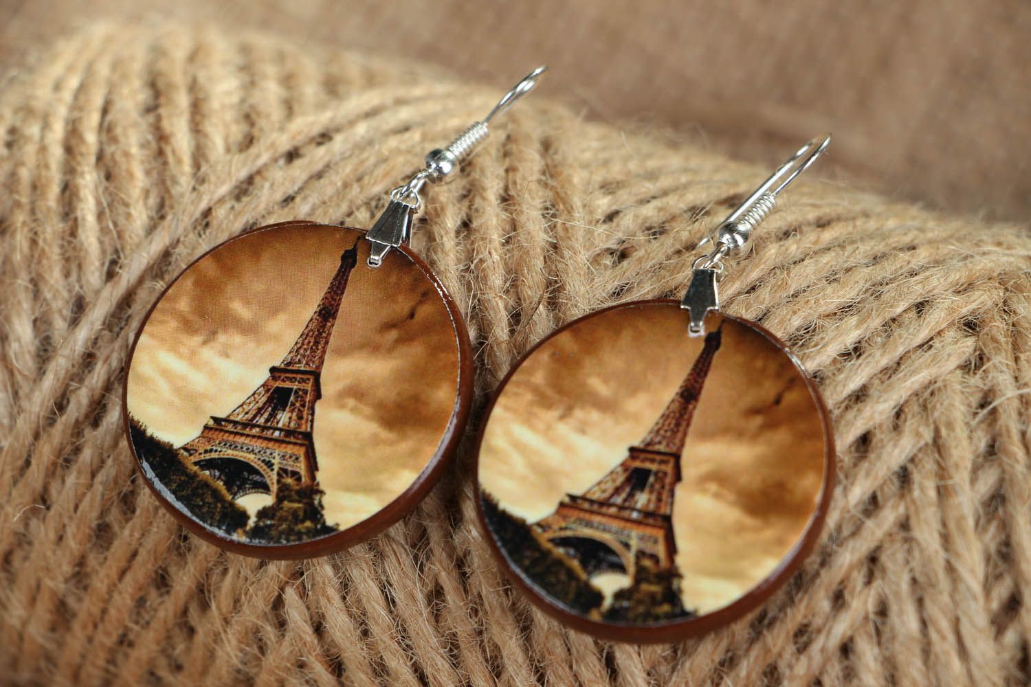 Künstlerische Ohrringe Paris foto 3