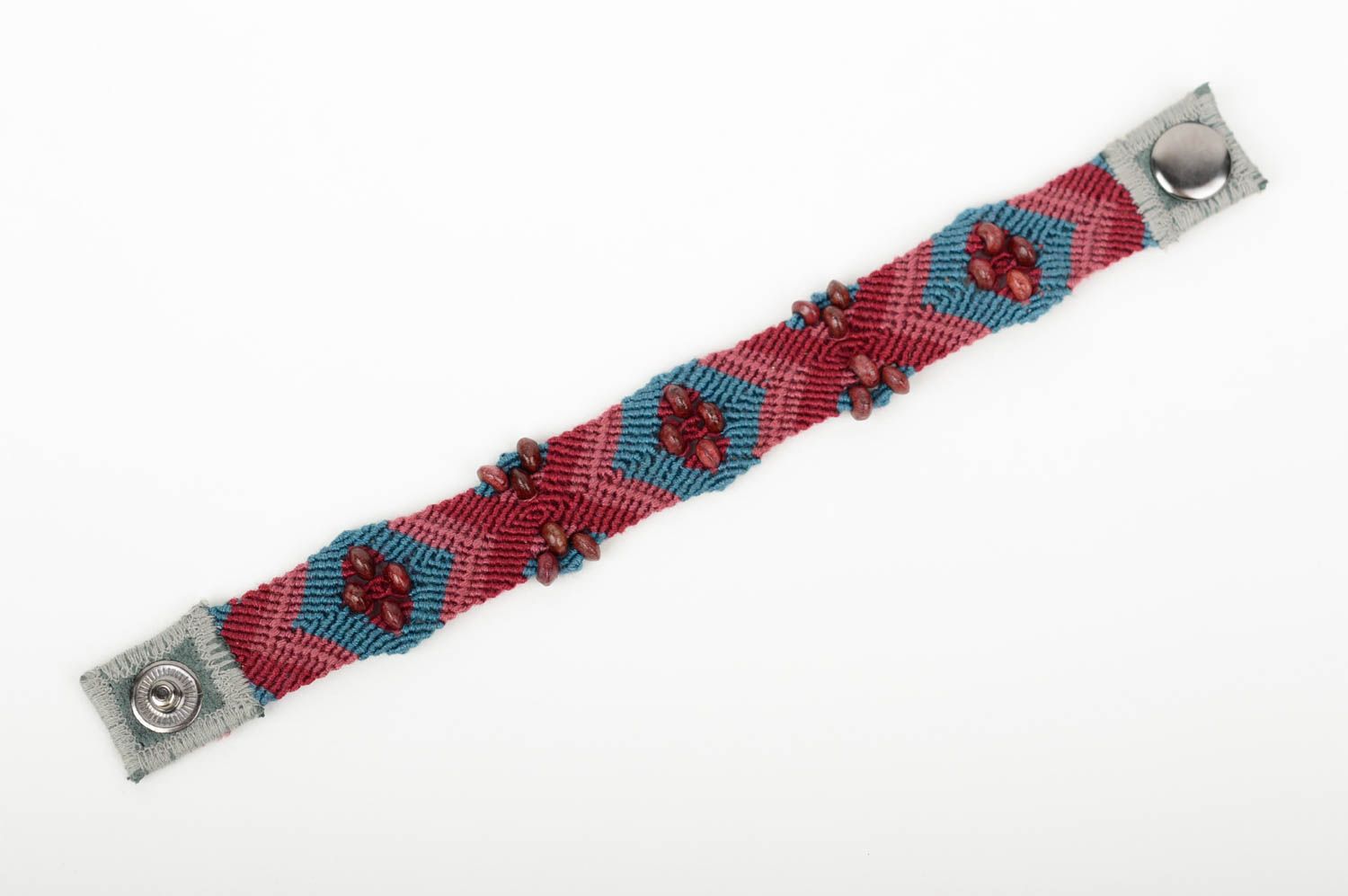 Hand-woven bracelet macrame bracelet handmade woven jewelry ethnic bracelet photo 2