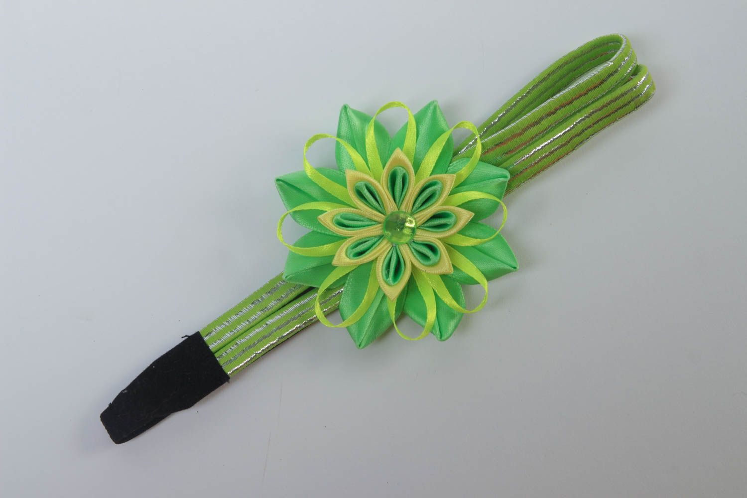 Blumen Haarband Schmuck handgemacht, Accessoires für Haare Geschenk Ideen grün foto 2