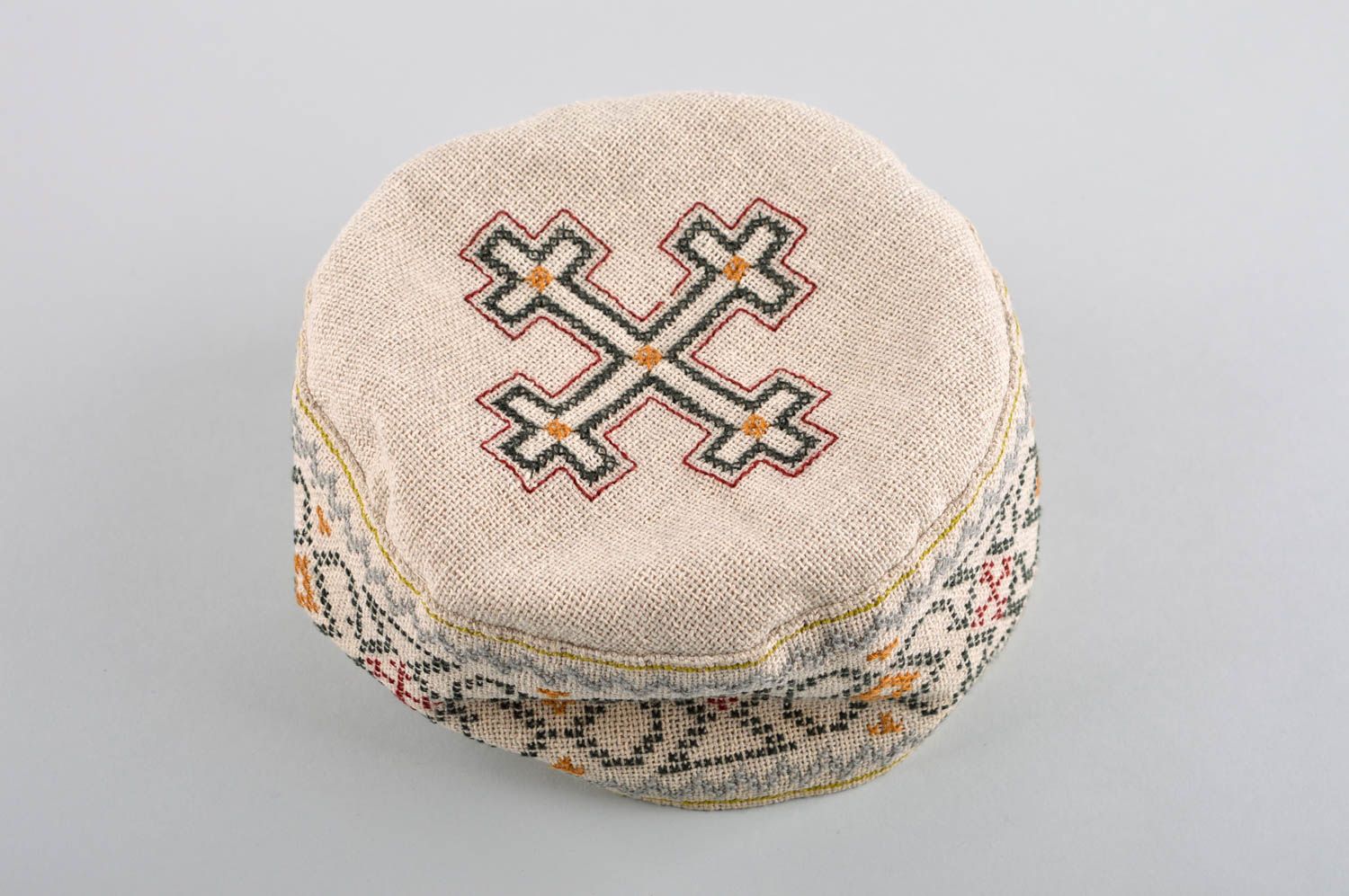 Embroidered hat handmade ethnic hat men accessories folk hats for men photo 4