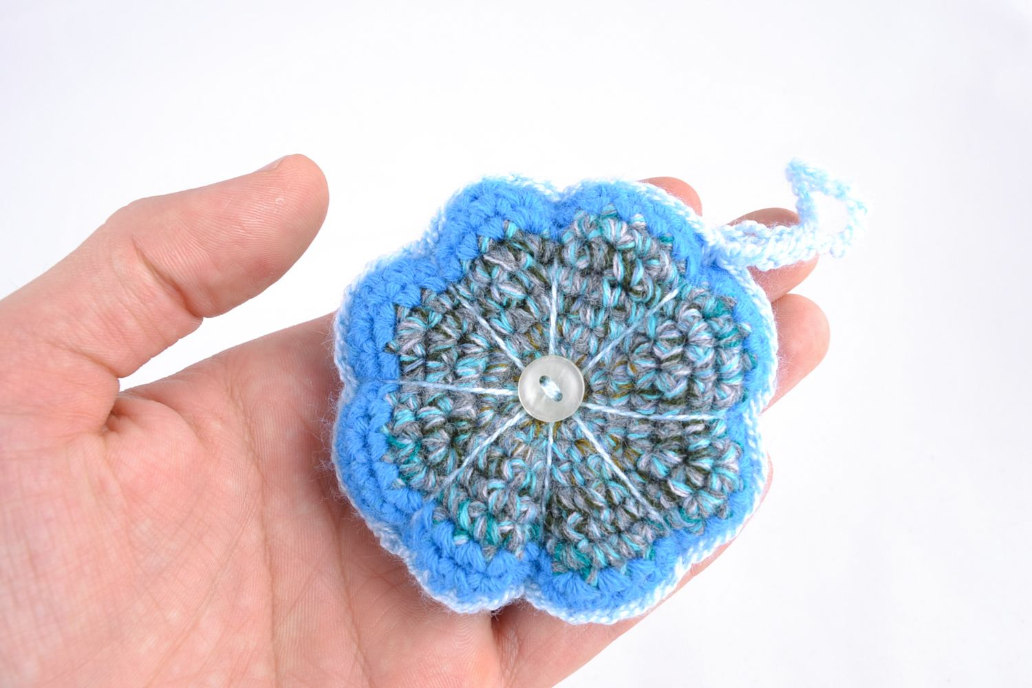 Giocattolo a maglia fatto a mano pupazzo morbido da bambini a forma di fiore
 foto 2