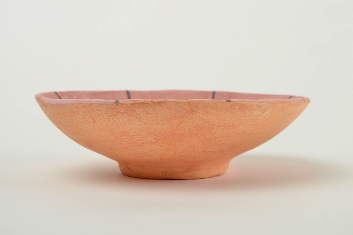 Керамическая тарелка ручной работы глиняная посуда расписная тарелка Глаз фото 5