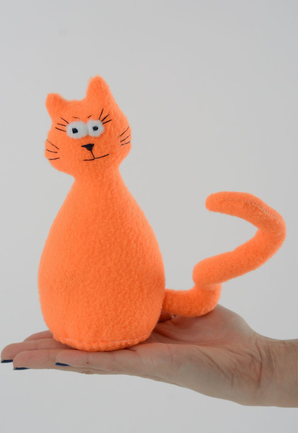 Brinquedo macio com aroma feito à mão Gato cor de laranja foto 4