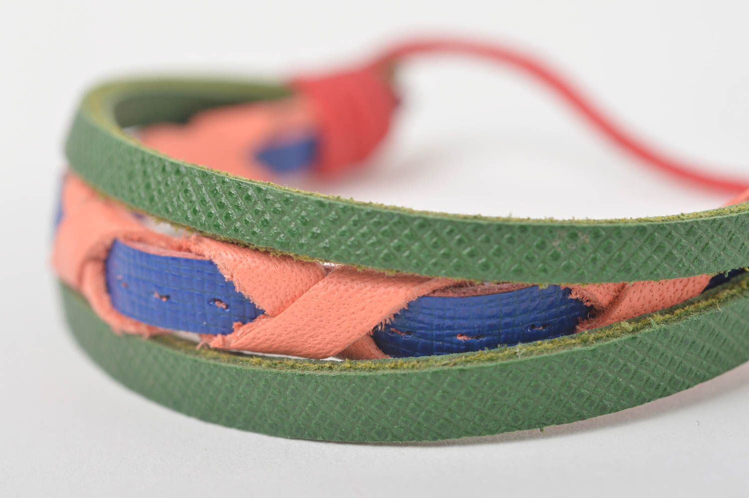 Stylish homemade leather bracelet handmade unisex bracelet designs gift ideas photo 3